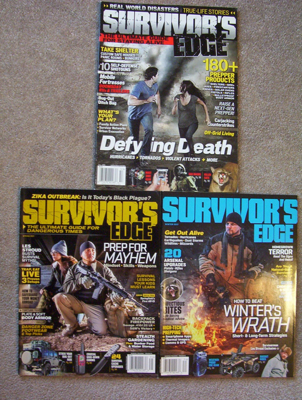 Survivors Edge _ 3 Issues _ Fall 2015 , Spring & Winter 2017 , _New Condition