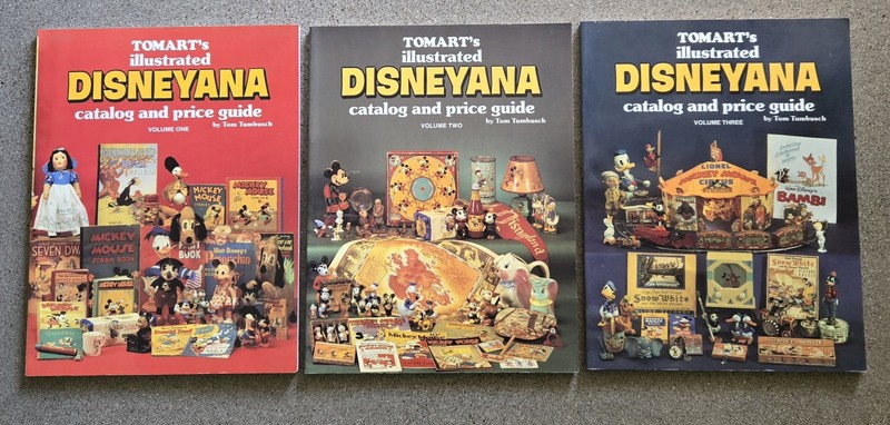 Tomart’s Disneyana Catalog Price Guides Volumes 1-3 SIGNED Tom Tumbusch