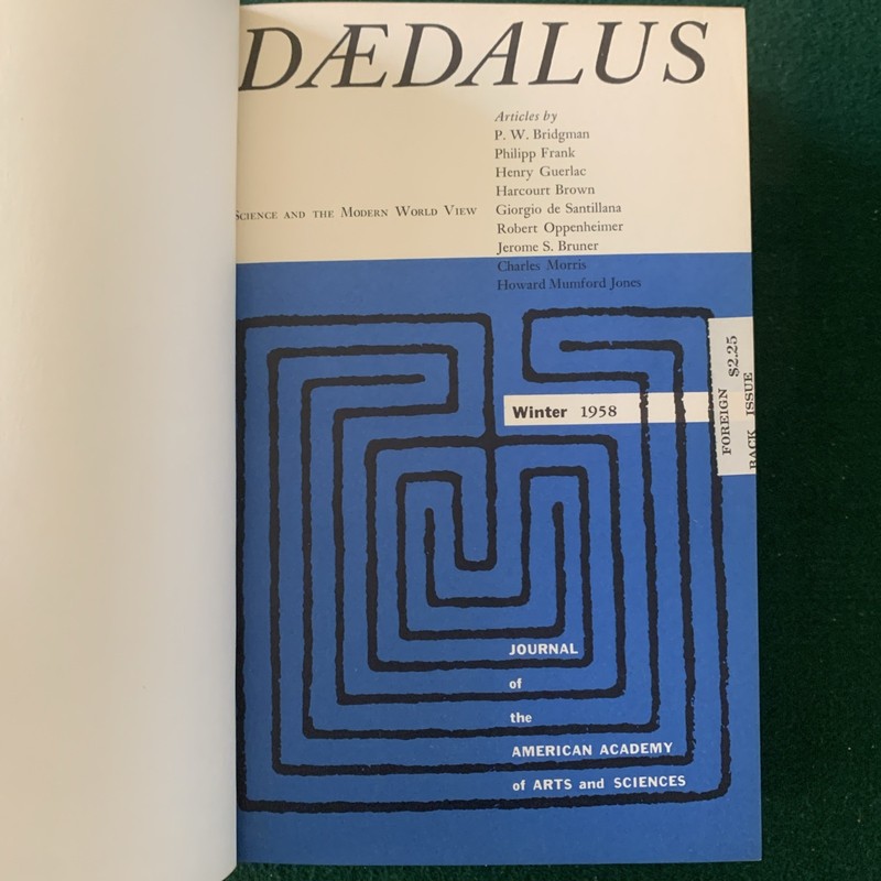 1958 DAEDALUS Full Year, American Academy Of Arts & Sciences, Leather Bound gallery