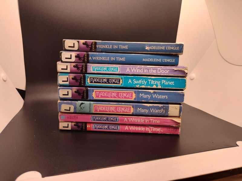 Vintage Madeleine L’engle (8) A Wrinkle In Time Paperback Book Lot 2 Dups