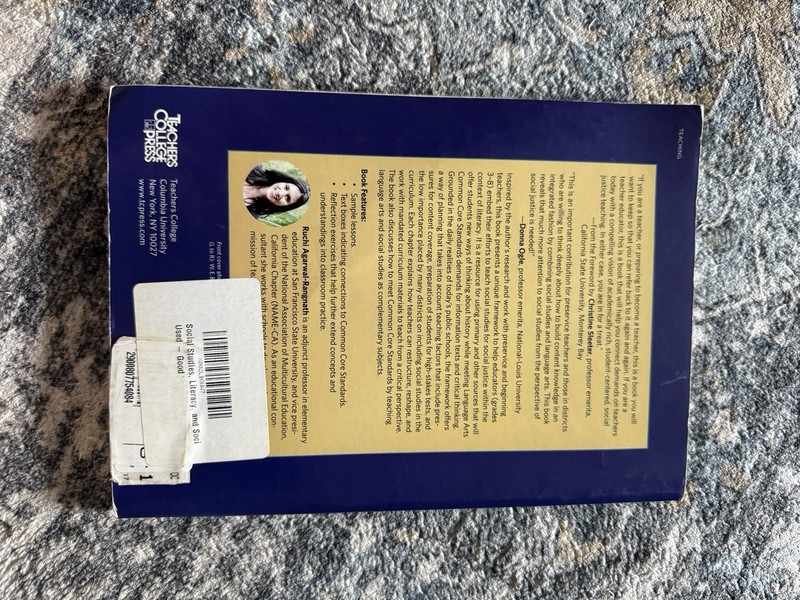 Teachers College Press Social Studies Guidebook by Agarwal-Rangnath Paperback gallery