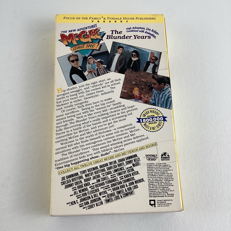 The New Adventures Of McGee And Me VHS Tape The Blunder Years Vintage gallery