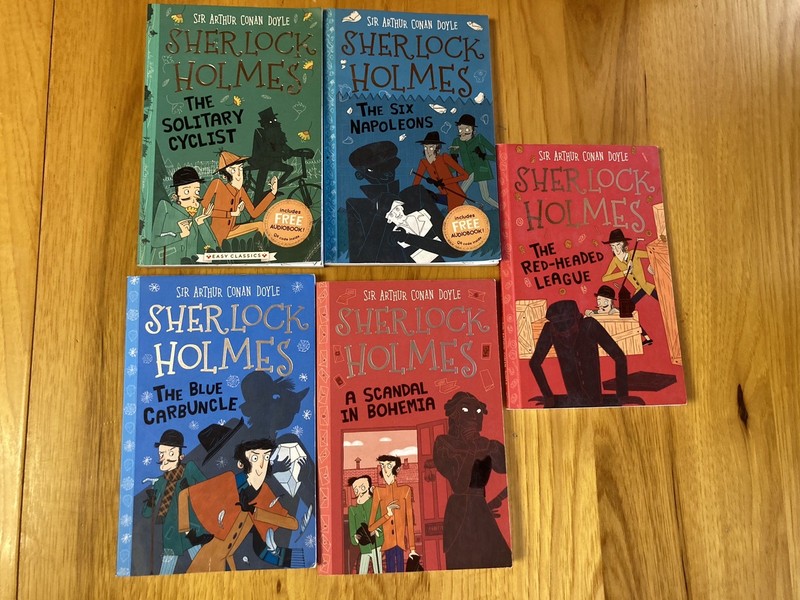 Kids Sherlock Holmes Book Lot EUC Sweet Cherry Publishing Homeschooling Classic gallery