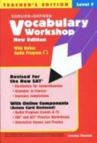 Vocabulary Workshop Level F – Teacher’s Edition, USED-Good, Shostak, Jerome