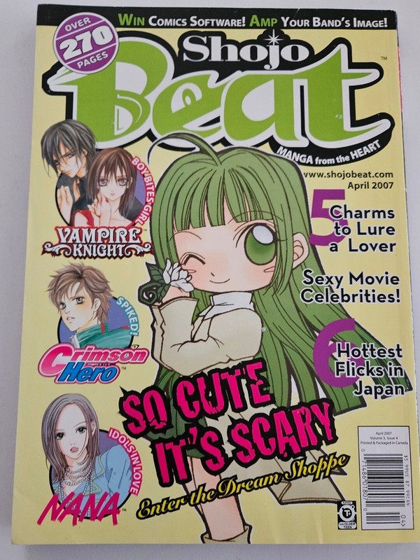 Viz Media Shojo Beat Manga Magazine April 2007 Vol 3 Issue 4 Junko Mizuno