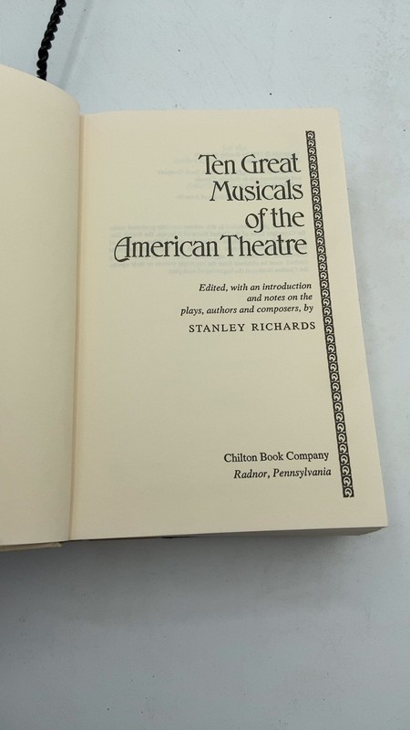 Ten Great Musicals of the American Theatre Stanley Richards Hardcover 1973 gallery