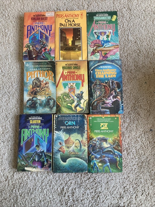 Lot Of 51 Vintage Piers Anthony Paperbacks Various Xanth Novels & More Books GR gallery