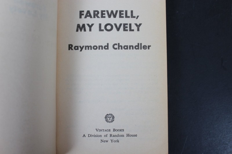 Farewell, My Lovely Raymond Chandler 1976 Vintage Books Edition Mystery PB gallery