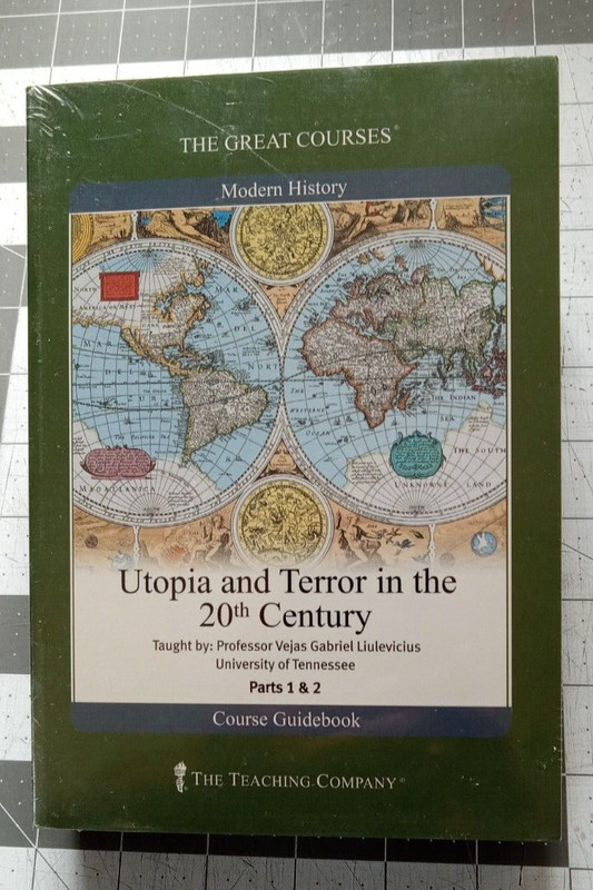 The Great Courses Utopia and Terror in the 20th Century Parts 1 & 2 DVD Book Set