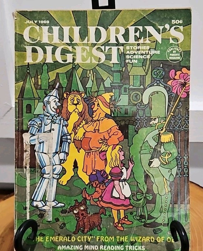 Vintage Children’s Digest Magazines 1969-70 Set Of 6!! 1- WIZARD OF OZ!!!