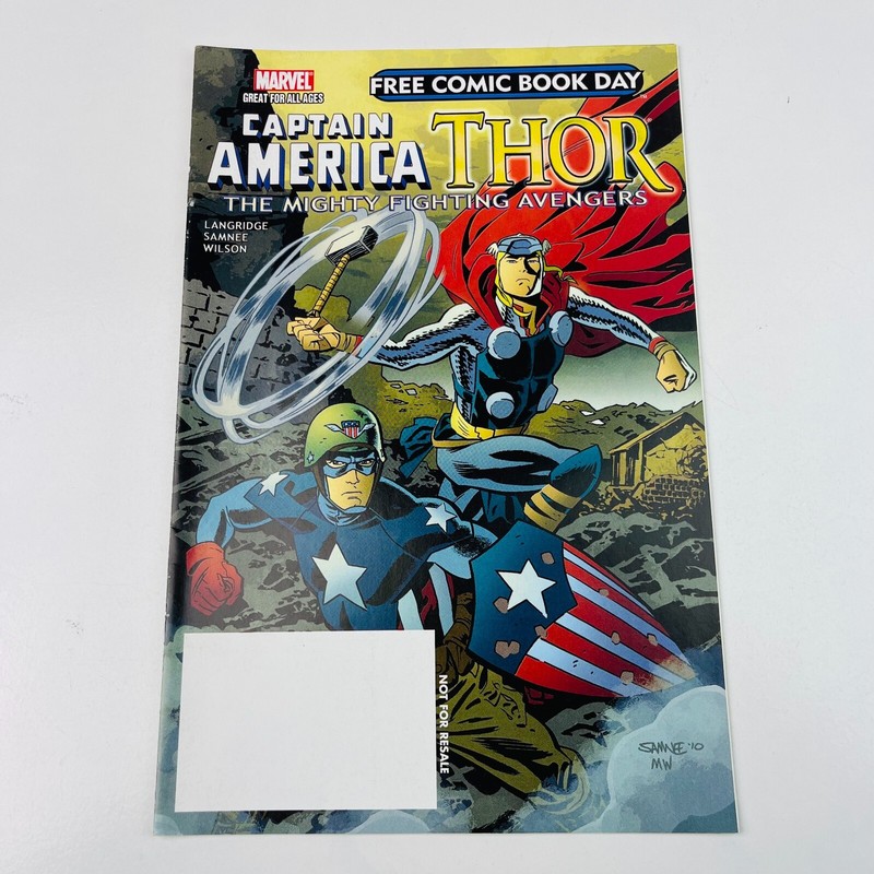 Captain America Thor Marvel Comics RARE «Not For Release» Comic Paperback