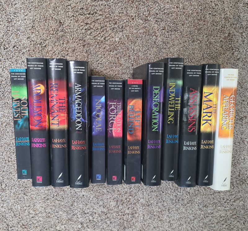 Left Behind Series Tim LaHaye & Jerry B. Jenkins Hardcover Lot Dust Jacket