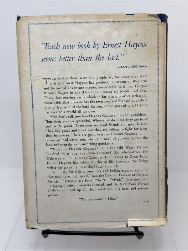 Long Storm by Ernest Haycox (Little Brown & Company, 1946) 1st Edition HCDJ BCE gallery