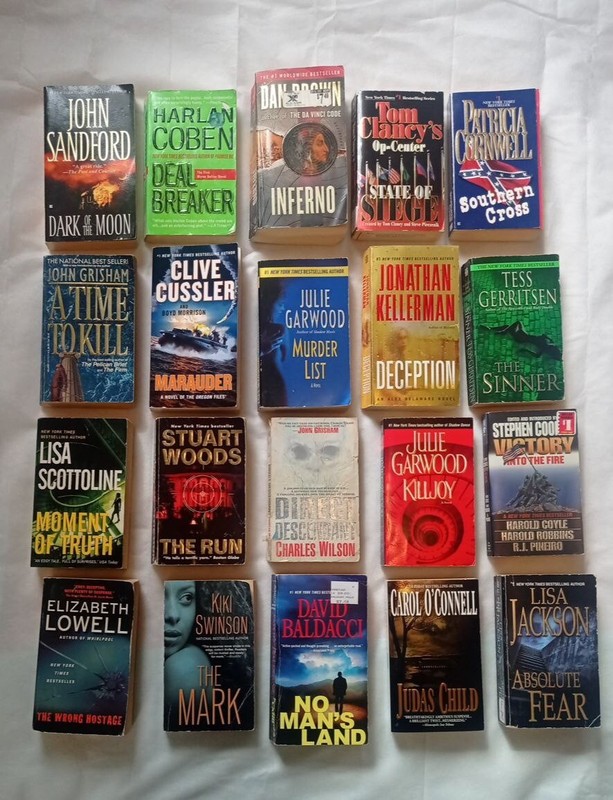 [SALE] Lot of 18 Paperback Bestselling Thrillers - Very Good and As NEW gallery
