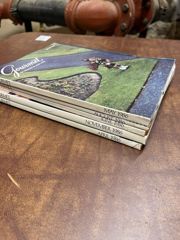 Lot of 5 GOURMET Magazines The Magazine of Good Living March April 1986 Issues