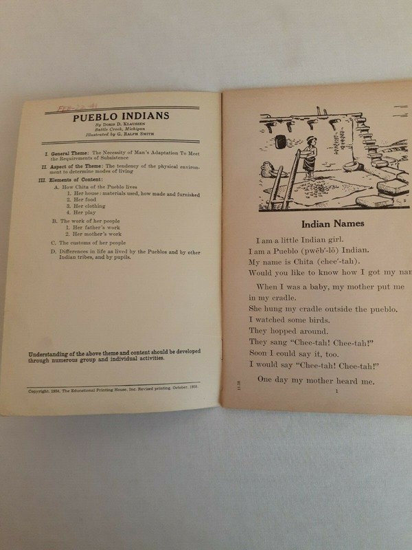2 Unit Study Book Early Explorers Pueblo Indians Doris D. Klaussen Children's gallery