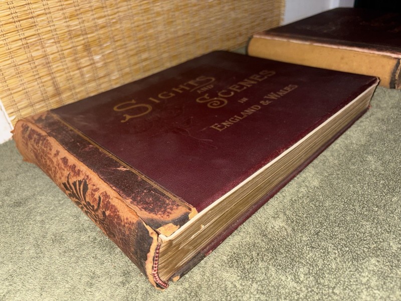 Antique 1895 Book Set: Sights and Scenes in England & Wales (Volumes I & II) gallery
