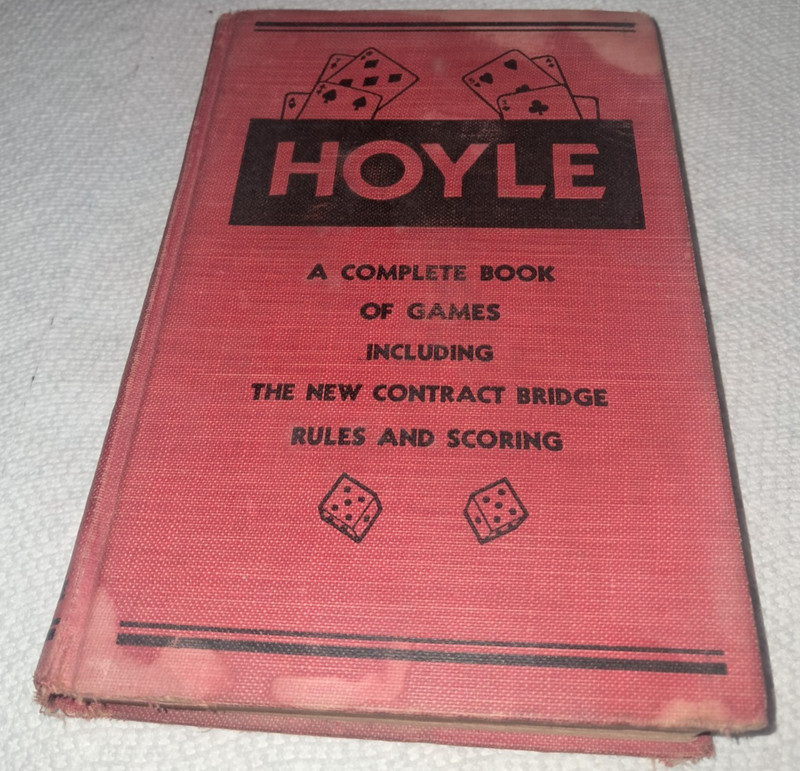 Hoyle’s Complete Book of Games Bridge Cards Dominoes Vintage M A Donahue HC 1949