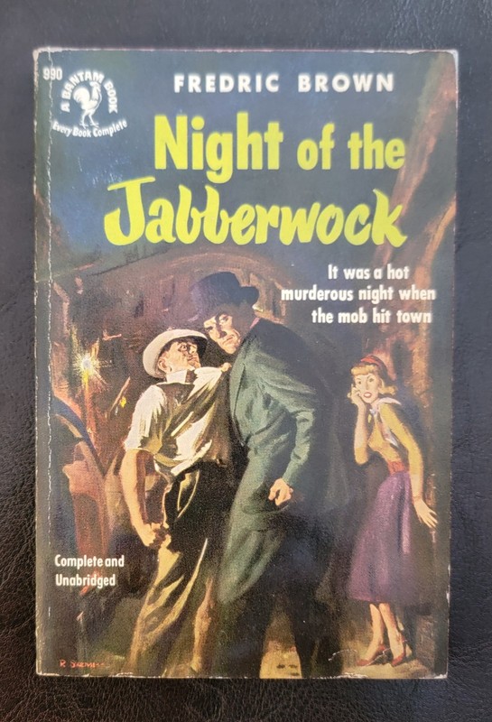 Night Of The Jabberwock Fredric Brown Bantam 990 1st Print 1952 Robert Skemp GGA