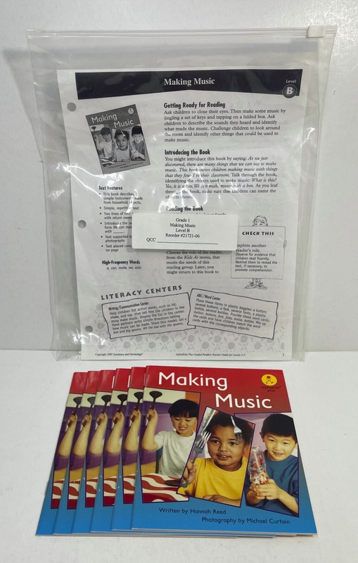 Making Music, 6 Pack Books, Hannah Reed, Grade 1 Level B
