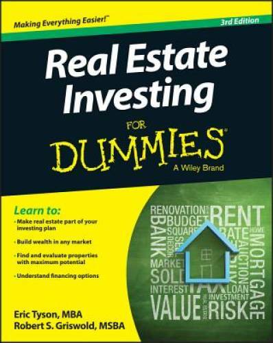 Real Estate Investing For Dummies – Paperback By Eric Tyson – GOOD