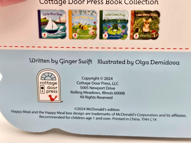2024 McDonalds Happy Meal Readers Little Green Frog Book Cottage Door Press gallery