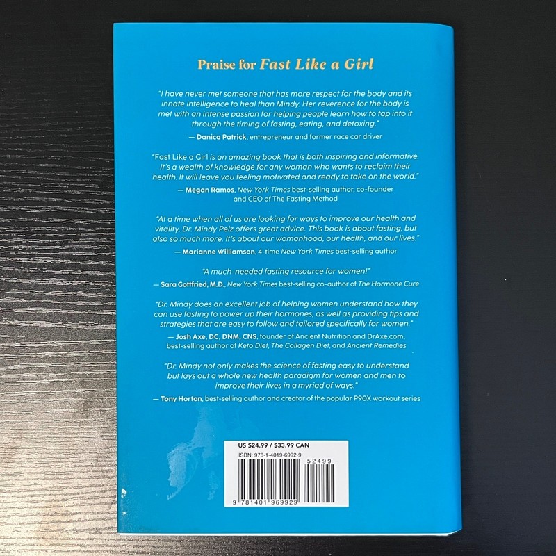 NEW HARDCOVER BOOK! Fast Like a Girl: A Woman's Guide 2022 Dr. Mindy Pelz gallery