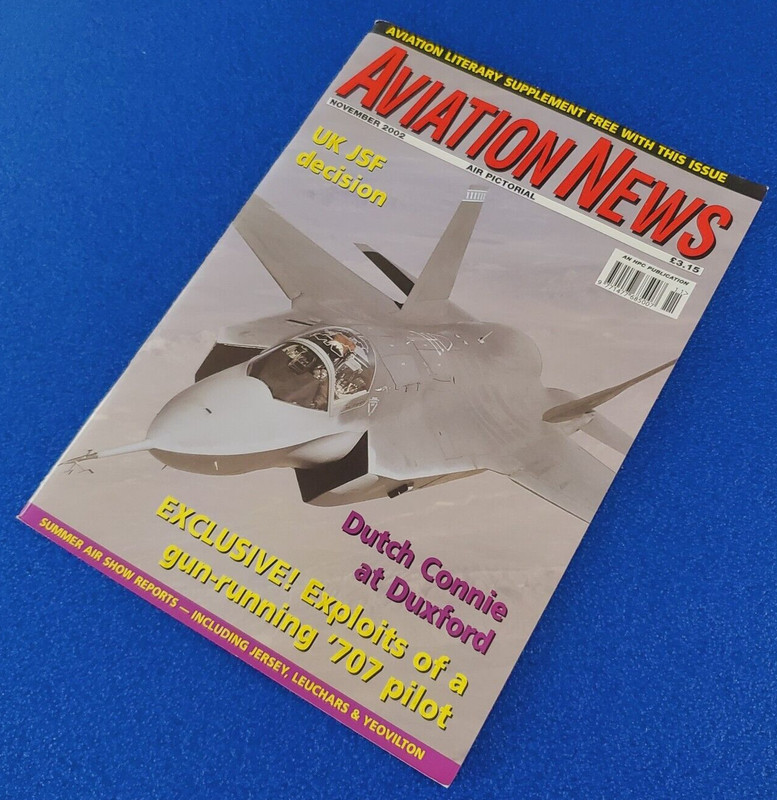AVIATION NEWS: UK JSF DECISION NOVEMBER 2002 AIRCRAFT HOBBY MAGAZINE SHIPS FREE