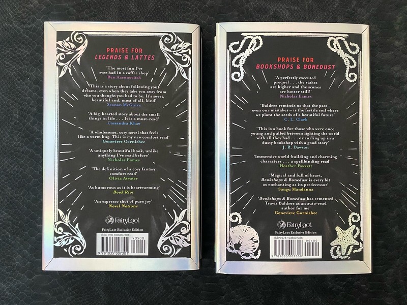 Fairyloot Legends & Lattes Bookshops & Bonedust Travis Baldree SIGNED STENCILED gallery