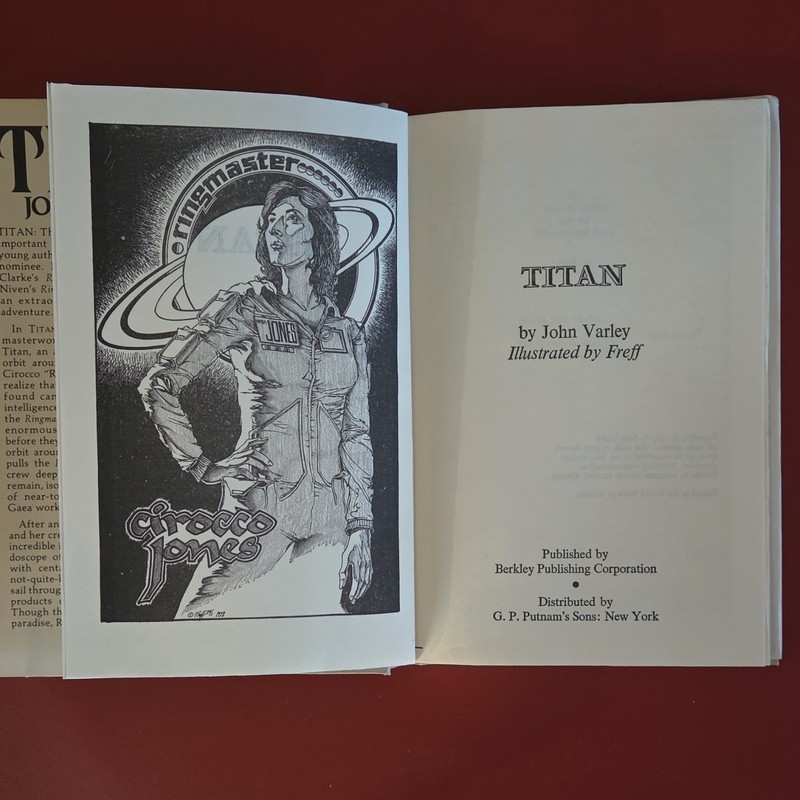 Titan by John Varley, Berkley, Book Club Edition, Freff, Hardcover, Dust Jacket gallery