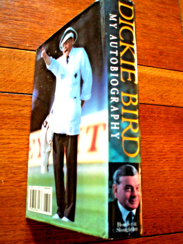 DICKIE BIRD. My Autobiography. Hardcover Book + d.j. 367 pp. Many Photos. V.G. gallery