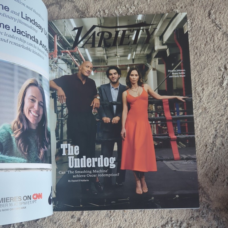 VARIETY MAGAZINE 12th NOVEMBER 2025 The Underdog Dwayne Johnson Emily Blunt NEW