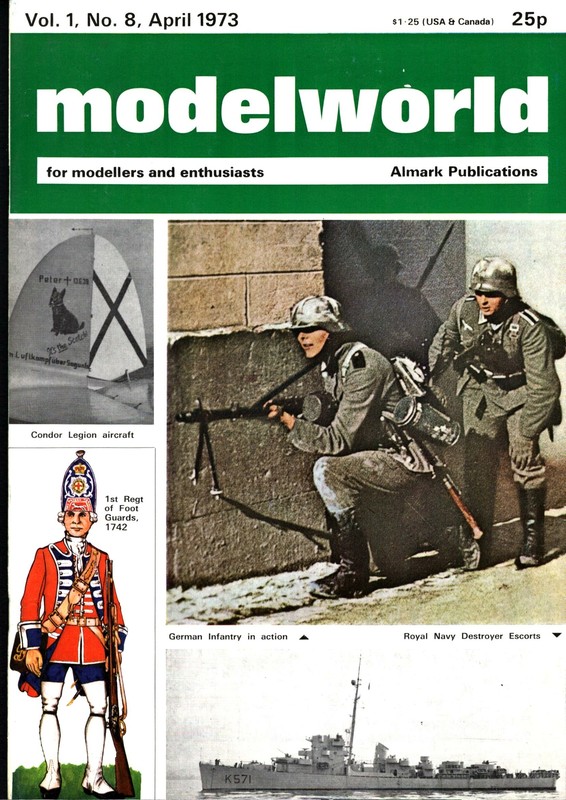 ALMARK MODELWORLD V1 N8 WW2 GERMAN 5cm MORTAR_RN DESTROYER ESCORTS_APOLLO 11_M4