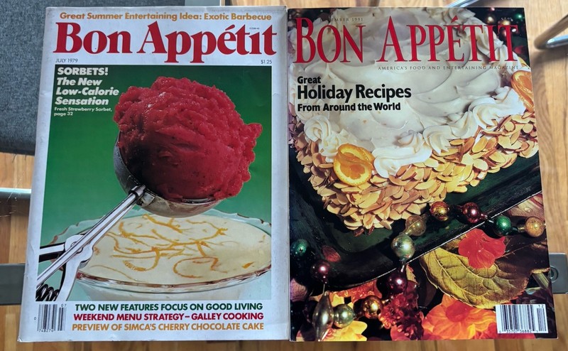 Bon Appetit July 1979 & Dec 1991 – Set Of 2 Magazines