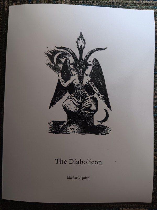Michael Aquino Diabolicon (Pvt Reprint) Temple Of Set ToS Church Of Satan CoS