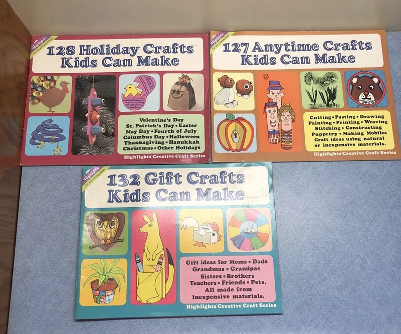 3 Books Holiday & Anytime Crafts Kids Can Make- Highlights Creative Craft Series