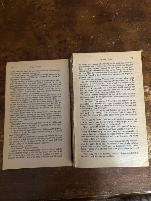 A Rebel's Love Joyce Verrette Mass Market In 2 Pieces See Pictures Ships Fast gallery