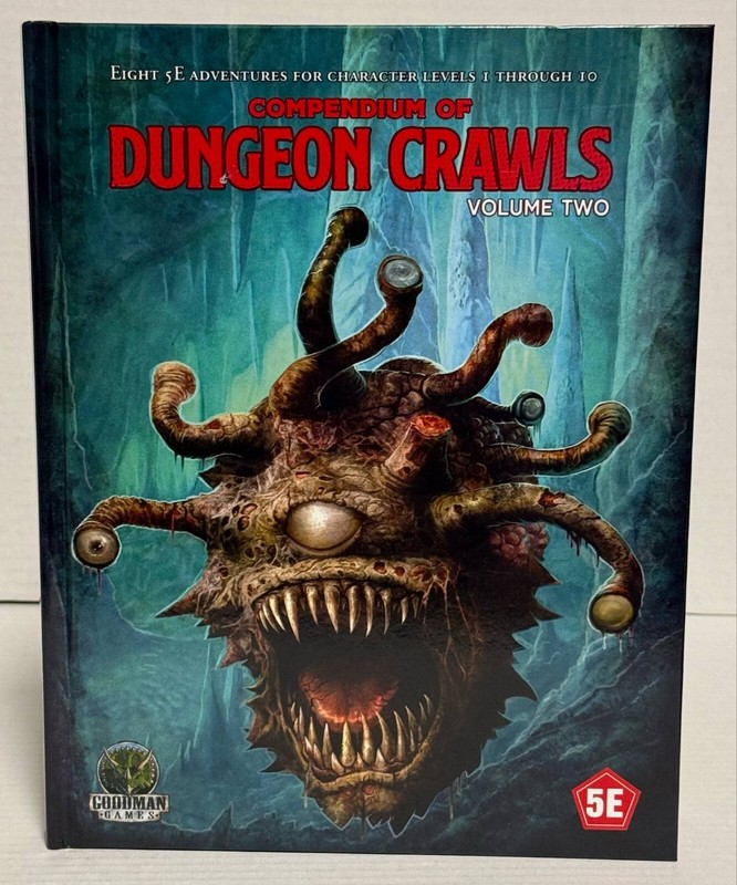D&D 5e: Compendium of Dungeon Crawls Volume 2 Hardback (2024 Goodman Games)