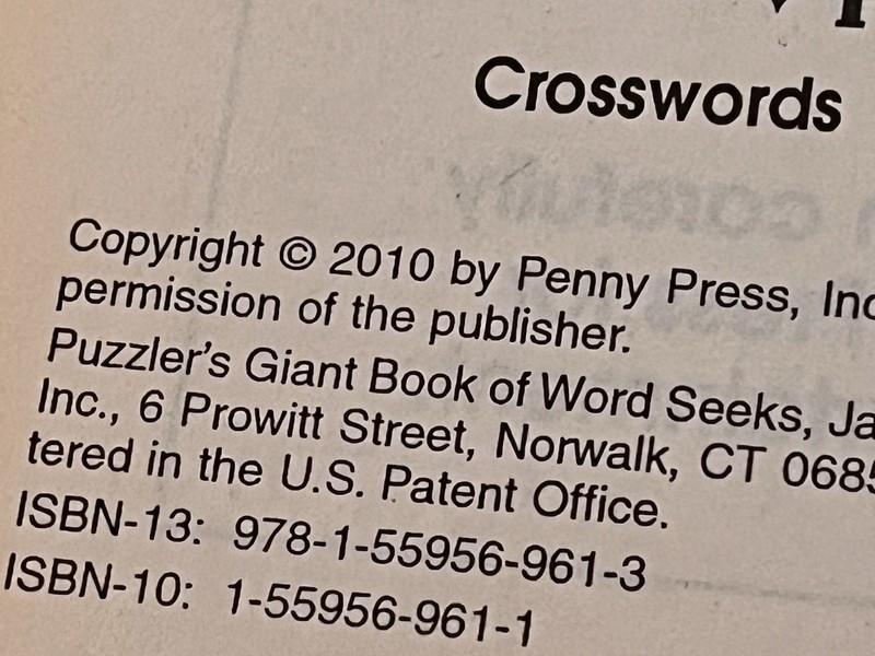 NEW PennyPress Puzzler's Giant Book of Word Seeks 33 from 2010 562pp 479 Puzzles gallery