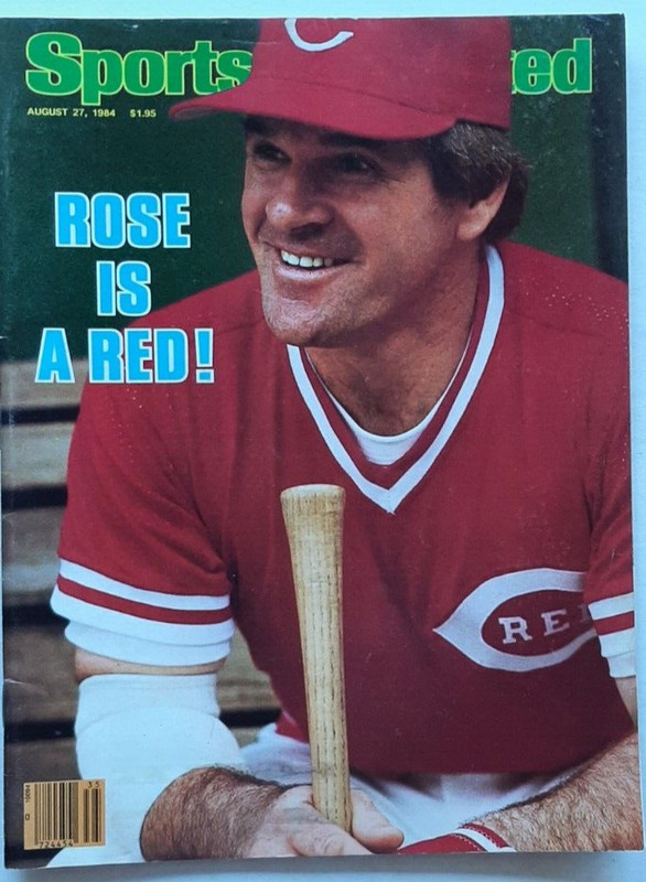 1984 PETE ROSE CINCINNATI REDS – ROSE RETURNS – 8/27 Sports Illustrated NO LABEL