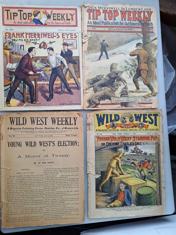 Tip Top Weekly, Wild West Weekly – FOUR 1901-1909 Issues