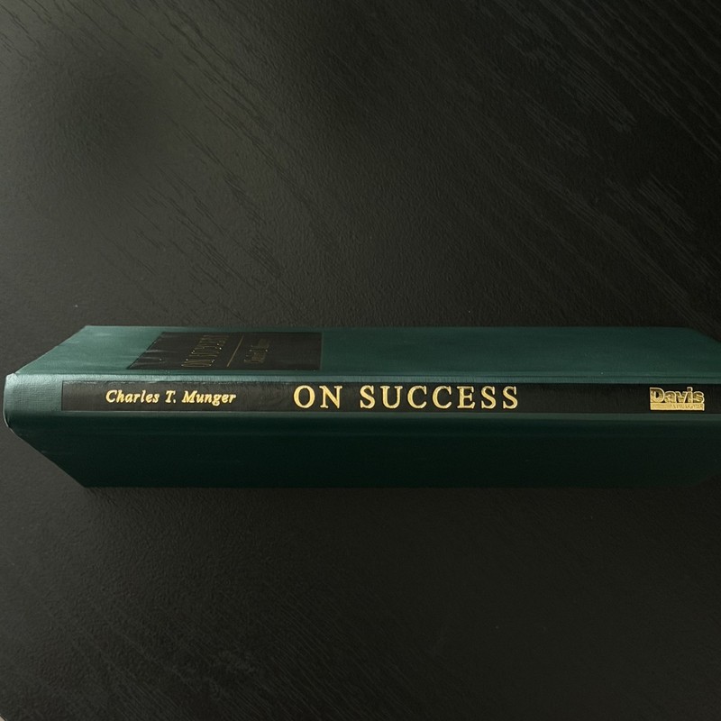 On Success by Charles T. Munger (Walsworth/Donning/Davis/PCA, 2009) gallery