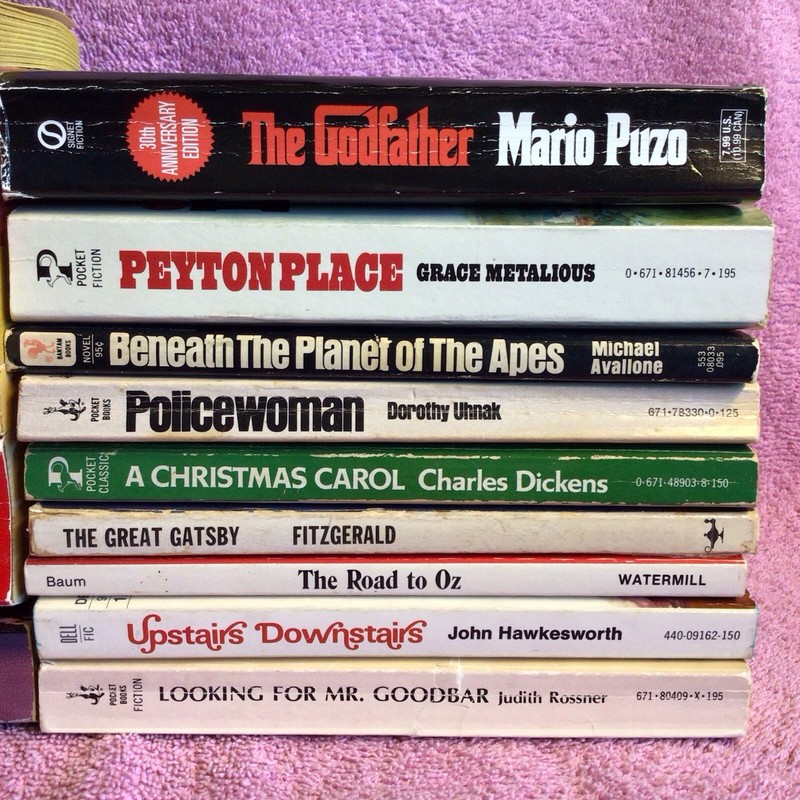 16 Vintage Movie Tie-In Paperback Book Lot 1970’s Godfather Gatsby Peyton Place gallery
