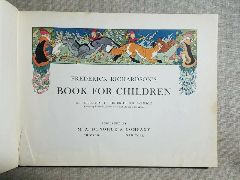 FREDERICK RICHARDSON 1938 BOOK FOR CHILDREN HC gallery