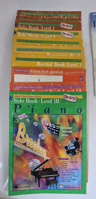 Huge Lot of 19 Piano Books Faber Piano Adventures Level 1 2A Alfred Basic 1A 1B gallery