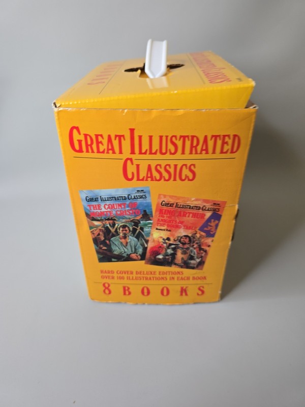 Box Set 8 Books Great Illustrated Classics Hardcover The Time Machine Frankenste gallery