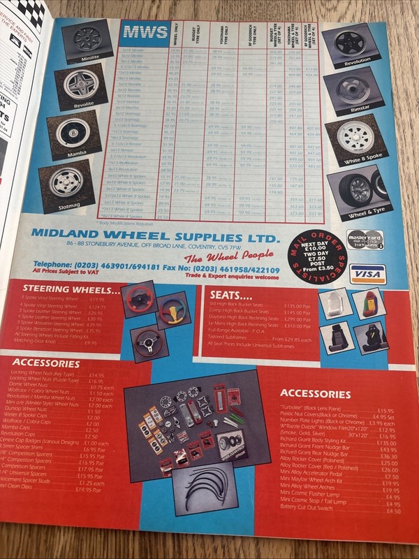 Mini World Magazine January 1994 - John Cooper Column, Mini Rally History gallery