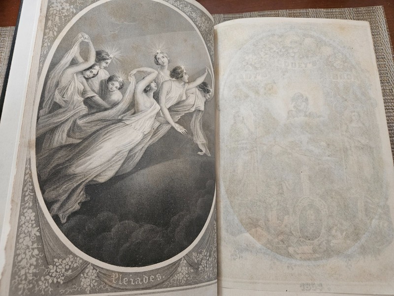 Godey's Magazine and Lady's Book - Hardbound Collection of 1854 Original Issues gallery