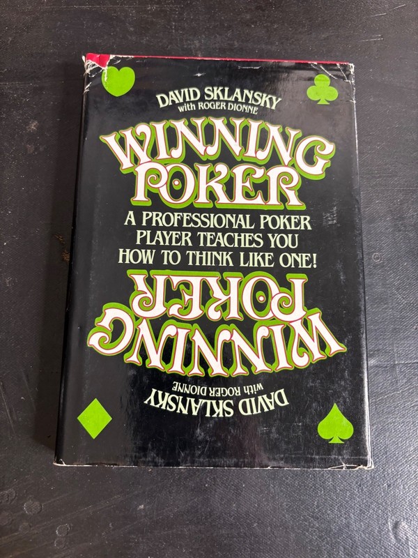 Winning Poker David Sklansky 1983 1st Printing Strategy Guide Prentice-Hall