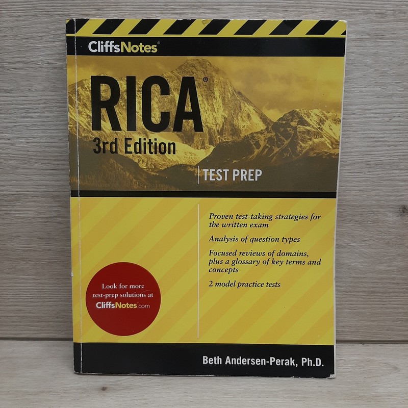 RICA Test Prep 3rd Edition Beth Andersen-Perak 2019 Houghton Mifflin